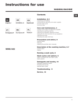 Whirlpool WMG 922B EU User guide