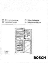 Bosch KG31U03GB/52 Owner's manual