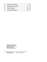 Bosch PKY475N14E/03 User manual