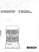 Bosch SGS2019/12 Owner's manual