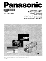 Panasonic NV DS33 EG Owner's manual