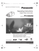 Panasonic PVGS250 Operating instructions