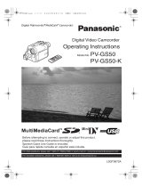 Panasonic PVGS50 Operating instructions