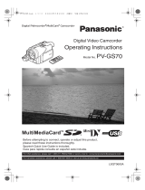 Panasonic PVGS70 Owner's manual