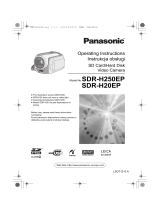 Panasonic SDRH20EP Operating instructions