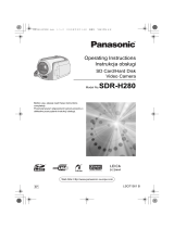 Panasonic SDRH280 Operating instructions