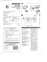 Panasonic RQSX58VA Operating instructions