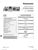 Panasonic SCAK640 Owner's manual