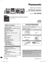 Panasonic SCAK640 User manual