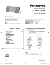 Panasonic SCEN36 Owner's manual