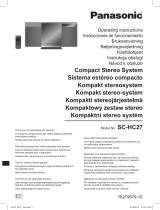Panasonic SC-HC27 Owner's manual