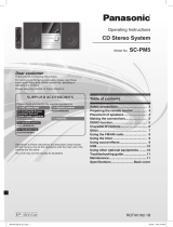 Panasonic SCPM5 Owner's manual