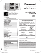 Panasonic SCPM533 User manual