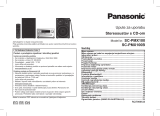 Panasonic SCPMX100BEG Operating instructions