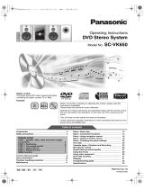 Panasonic SCVK650 Operating instructions