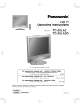 Panasonic TC20LA2D - 20" LCD TV Operating instructions