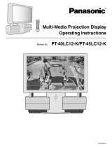 Panasonic PT40LC12K Operating instructions