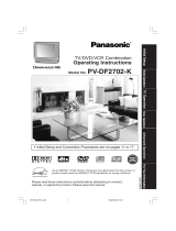 Panasonic PVDF2702K Operating instructions
