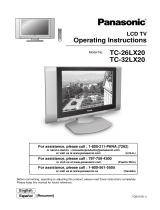 Panasonic TC26LX20 Operating instructions