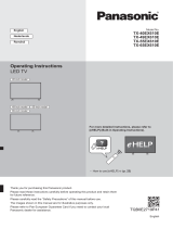 Panasonic TX40EX610E Quick start guide