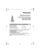 Panasonic KXTGA717EX Owner's manual