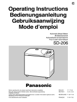 Panasonic SD-206 Owner's manual