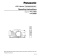 Panasonic PTL720U User manual