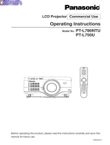 Panasonic PT-L780NTU User manual