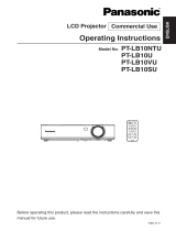 Panasonic PTLB10VU Operating instructions