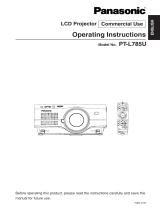 Panasonic PTL785U User manual