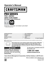 Craftsman undefined Owner's manual