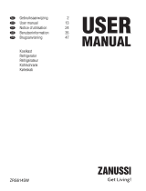 Zanussi ZRG614SW User manual
