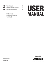 Zanussi ZRB938TW User guide