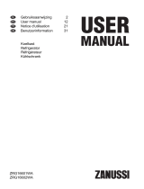 Zanussi ZRG16602WA User manual