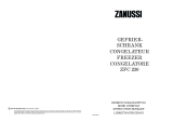 Zanussi ZA26S User manual