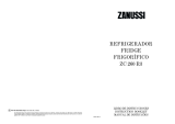 Zanussi ZC260R3 User manual