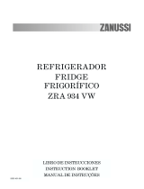 Zanussi ZRA934VW User manual