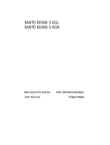 AEG Electrolux SANTO 80368-5 KGR User manual