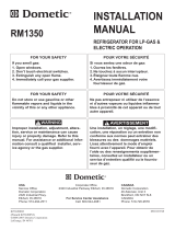 Dometic RM1350 User manual