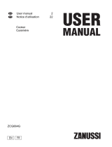Zanussi ZCG664GW User manual
