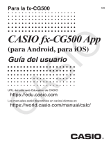 Casio fx-CG500 App Owner's manual