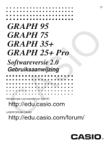 Casio GRAPH 25+ Pro, GRAPH 35+, GRAPH 75, GRAPH 85, GRAPH 85SD, GRAPH 95 Operating instructions