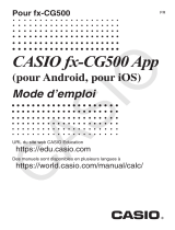 Casio fx-CG500 App User guide