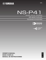 Yamaha NS-P41 Owner's manual