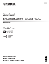 Yamaha MusicCast SUB 100 Owner's manual