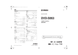 Yamaha DVD-S663 Owner's manual