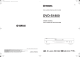 Yamaha DVD-S1800 Owner's manual