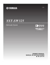 Yamaha YST-SW325 Owner's manual