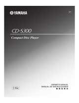 Yamaha CD-S300 Owner's manual