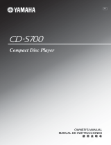 Yamaha CD-S700 Owner's manual